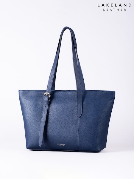 Lakeland Leather Blue Langdale Tote Bag (H15273) | $140