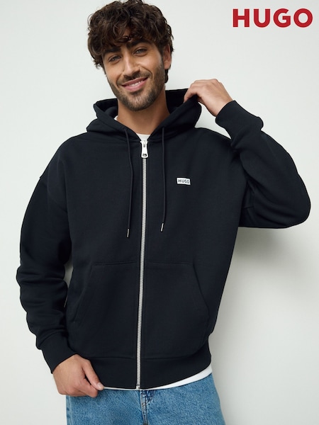 HUGO Logo Zip Hoodie (H15336) | R$ 1.175
