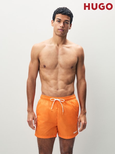 HUGO Orange Logo Swim Shorts (H15344) | 243 QAR