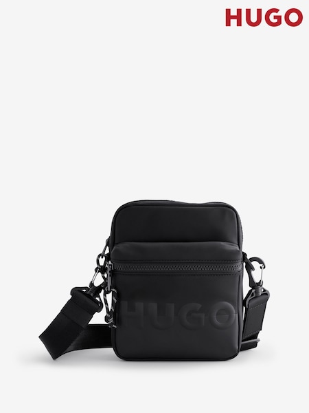 HUGO Black Split Logo Cross-Body Bag (H15352) | €126