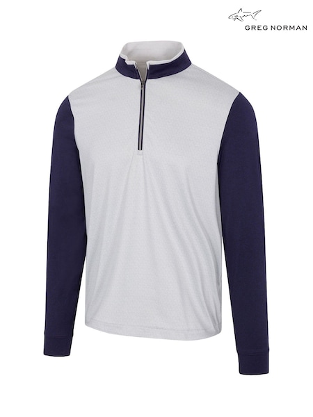 Greg Norman Golf Mens Lighthouse Quarter Zip Mid Layer Sweatshirt (H15419) | €58