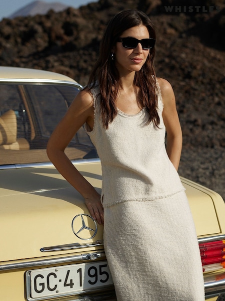 Whistles White Lucie Boucle Tank (H15577) | AED518