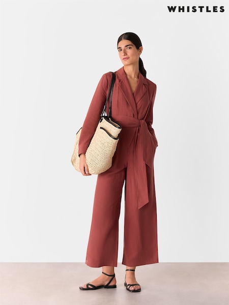 Whistles Relaxed Linen Blend Jumpsuit (H15585) | 225 €