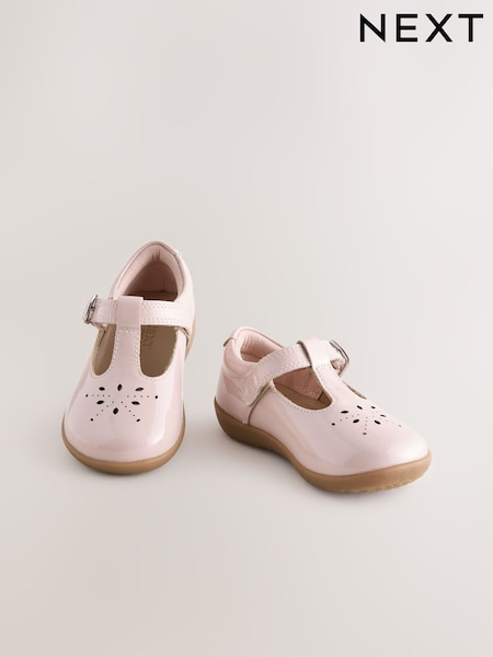 Pink Standard Fit (F) First Walker T-Bar Touch Fastening Shoes (H15597) | €33