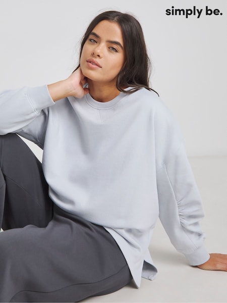 Simply Be Curved Hem Dip Back Sweatshirt (H15645) | €44