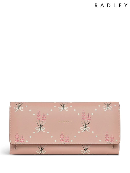Radley Large Pink Hollyhock Flapover Matinee Wallet (H15700) | €126