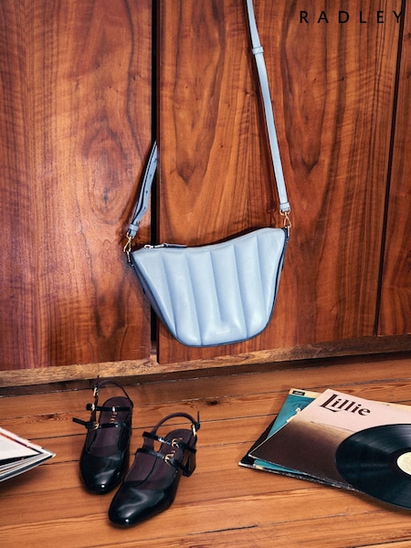 Radley Small Blue Oak Street Quilt Ziptop Cross-Body Bag (H15710) | R$ 1.765