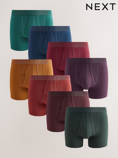 Navy/Red Rich 8 pack A-Front Boxers (H15734) | kr614