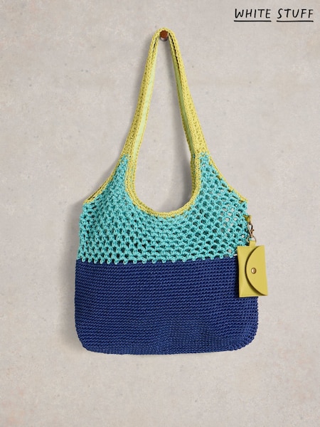 White Stuff Blue Christe Crochet Shopper Bag (H15748) | €38