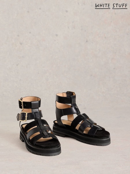 White Stuff Black Alexa Gladiator Sandals (H15759) | €108