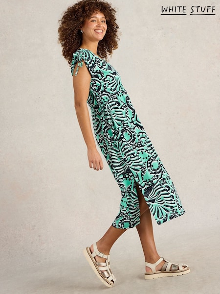 White Stuff Blue Freya Channel 100% Cotton Beach Dress (H15779) | €69