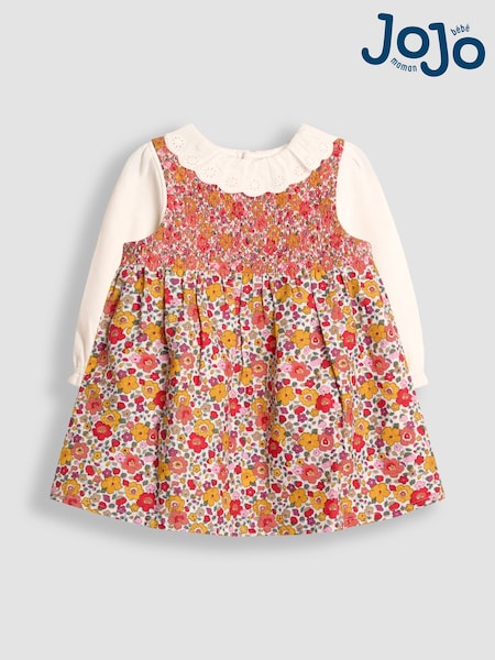 Cream - JoJo Maman Bébé Floral Cord Dress & Body Set (H15845) | 51 € - 54 €