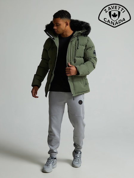 Zavetti Canada Green Oshawa 2.0 Puffer Parka Jacket (H15936) | €177