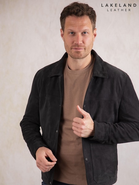 Lakeland Leather Blue Seaton Suede Jacket (H15992) | R$ 2,755
