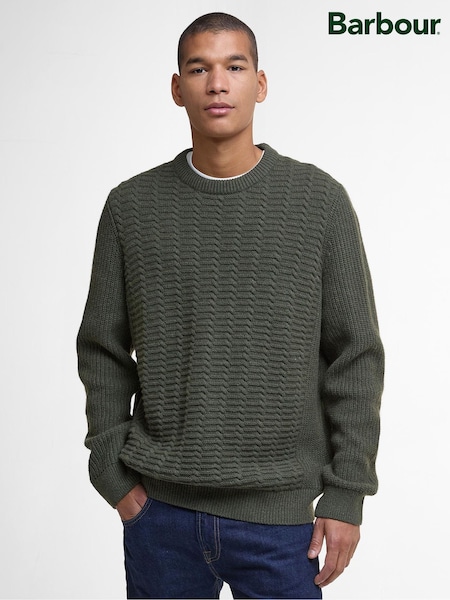 Barbour® Duffle Green Cleveland Crew Neck Sweater (H16009) | €127.50