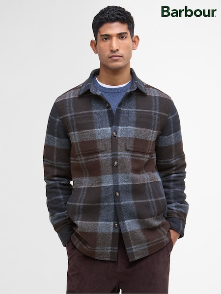 Barbour® Midnight Oak Chapter Check Overshirt (H16028) | 1,028 QAR