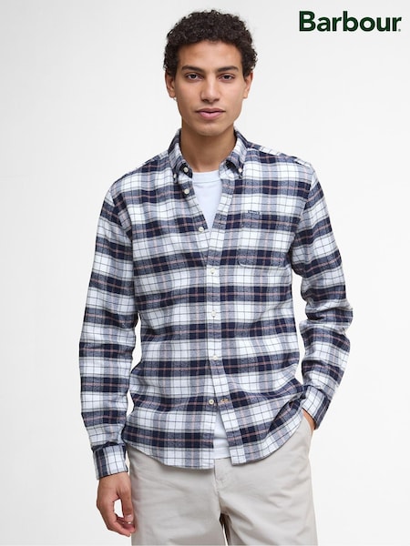Barbour® White Haddington Tailored Tartan Shirt (H16042) | €102