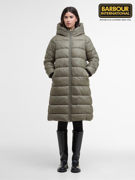 Barbour® International Green Olivios Puffer Coat (H16062) | €318