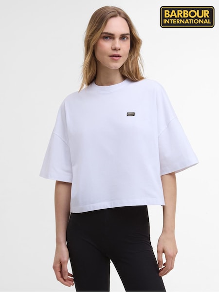 Barbour® International Elle White T-Shirt (H16074) | €37
