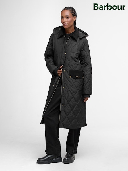 Barbour® Black Meredith Quilted Coat (H16077) | €344