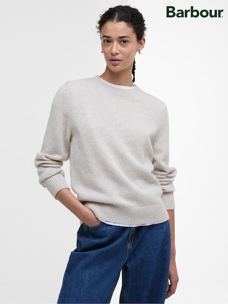 Cream - Barbour® Woodhouse Strickpullover (H16078) | 213 €