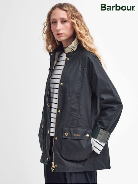 Barbour® Sage Green Modern Beadnell Wax Jacket (H16082) | €344