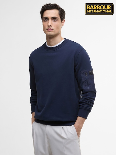 Barbour® International Blue Grip Crew Neck Sweater (H16107) | €127.50