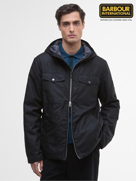 Barbour International Black Blane Wax Jacket (H16123) | 1,658 QAR