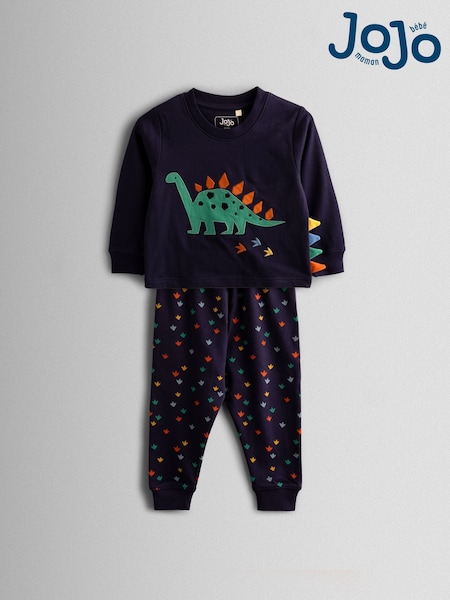 أزرق داكن ديناصور - JoJo Maman Bébé Cosy Jersey Pyjamas (H16263) | ‏114 ر.ق.