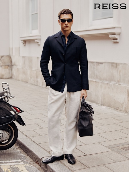 Reiss Gallagher Wool-Blend Single-Breasted Blazer Slim-Fit (H16272) | 2,723 LEI