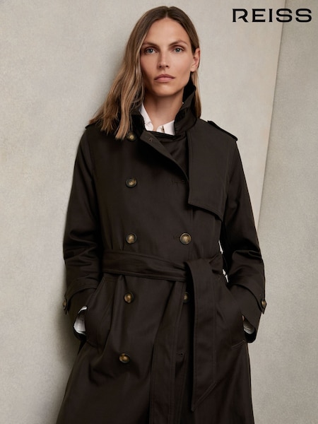 Reiss Azura Double Breasted Hooded Insert Trench Coat (H16378) | 425 €