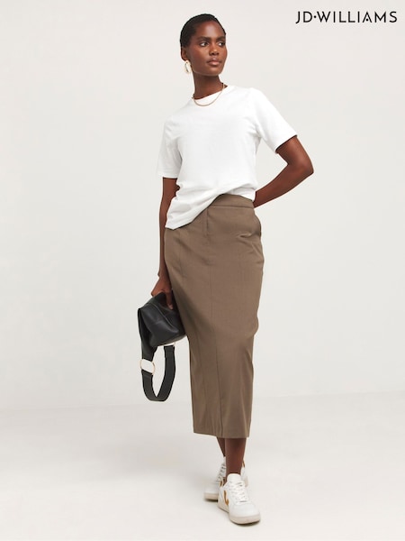 JD Williams Natural Textured A-Line Maxi Skirt (H16396) | €45