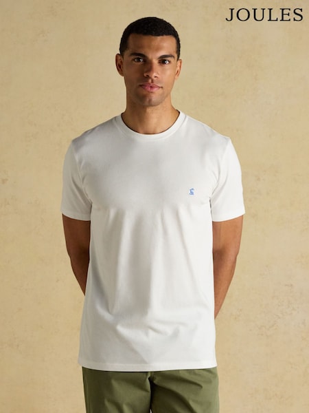 Joules Everyday White Classic Fit Cotton TShirt (H16461) | $36