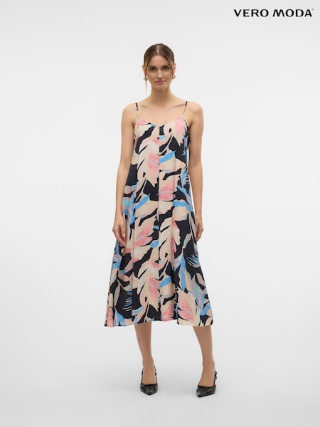 VERO MODA Black Printed Loose Fit Maxi Dress (H16528) | €40