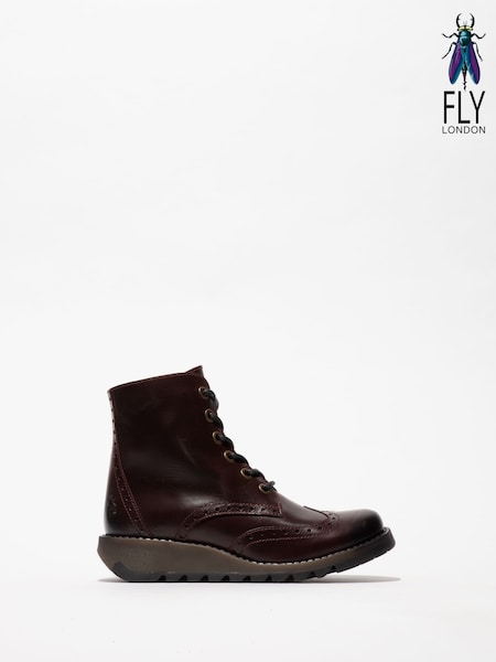 Fly London Rug Lace Up Black Boots (H16613) | €184