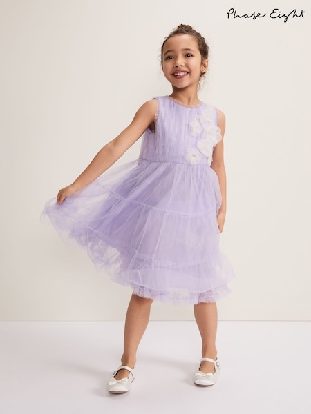 Phase Eight Purple Alessia Floral Dress (H16627) | 371 QAR