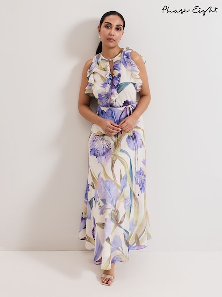 Phase Eight Blue Petite Rachel Printed Dress (H16651) | 935 QAR