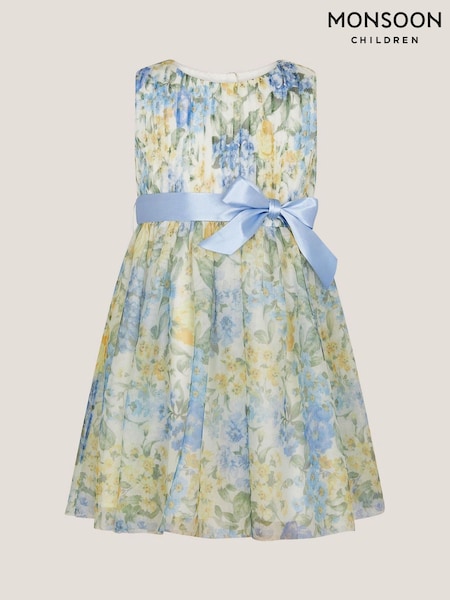Monsoon Natural Baby Hydrangea Tulle Party Dress (H16696) | kr400 - kr428