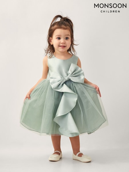 Monsoon Baby Waterfall Bow Tulle Dress (H16697) | 335 LEI - 372 LEI