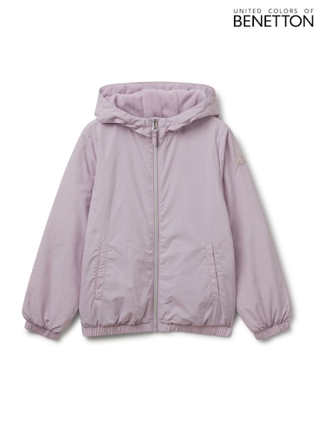 Benetton Girls Pink Hooded Rain Jacket (6-14 yrs) (H16721) | AED233