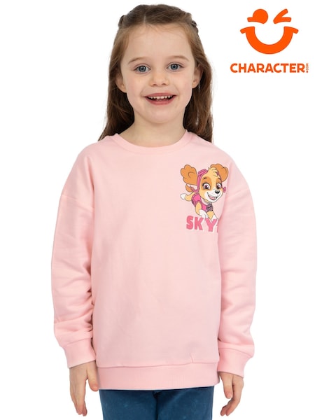 Character Pink PAW Patrol Skye Glitter 100% Cotton Sweatshirt (H16749) | kr228