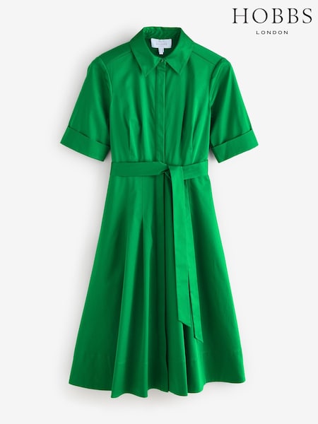 Hobbs Green Petite Brigitta Dress (H16870) | €190
