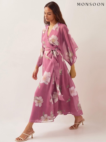 Monsoon Amelia Wrap Maxi Dress (H16914) | €186
