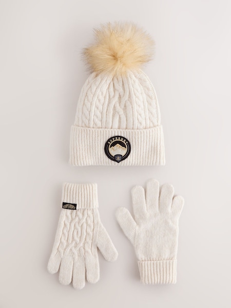 Superdry Pom Hat and Gloves Set (H17028) | 41 €