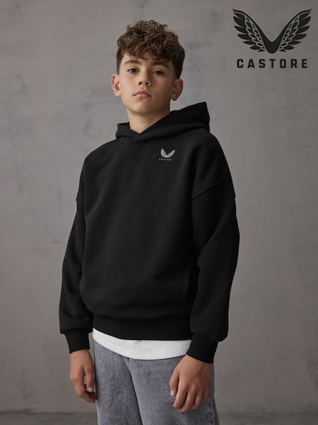 Castore Black Logo Oversized Heavyweight Cotton Hoodie (H17089) | €37 - €42