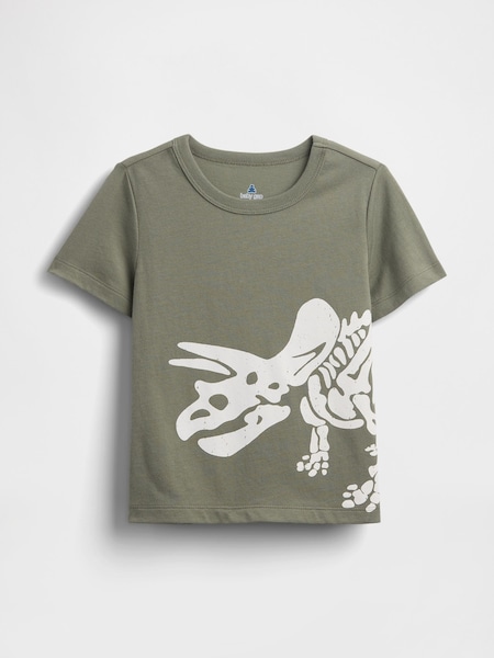 Gap Green Dinosaur Graphic Jersey Short Sleeve T-Shirt (6mths-5yrs) (H17256) | €13