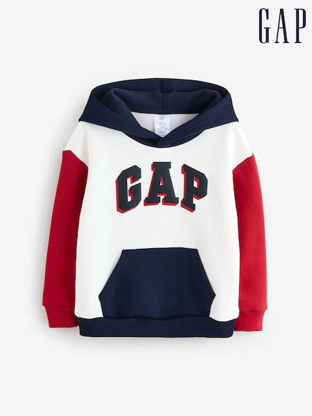 Gap White Logo Colourblock Hoodie (H17275) | €24