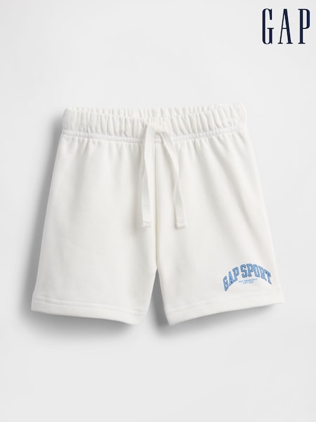 Gap White Relaxed Logo Pull On Shorts (H17283) | €17