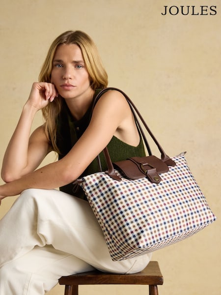 Joules Edie Gingham Shopper bag (H17297) | AED262