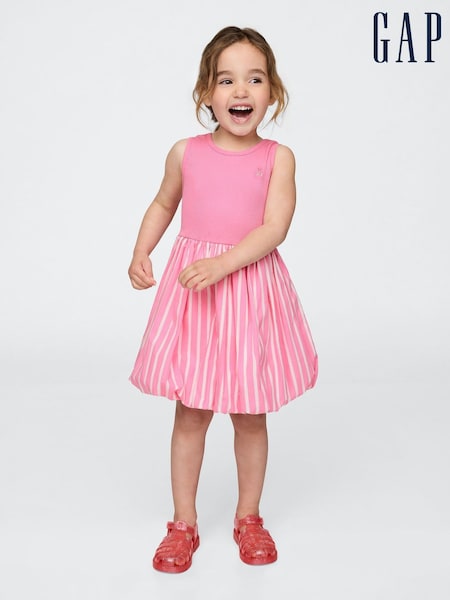 Roz - Gap Round Neck Bubble Dress (6mths-5yrs) (H17377) | 186 LEI